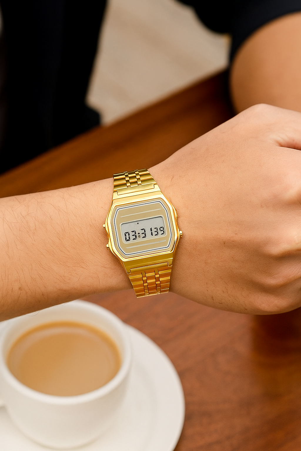 Montre Électronique F91W à Bracelet Acier – Unisexe, Sport & Business