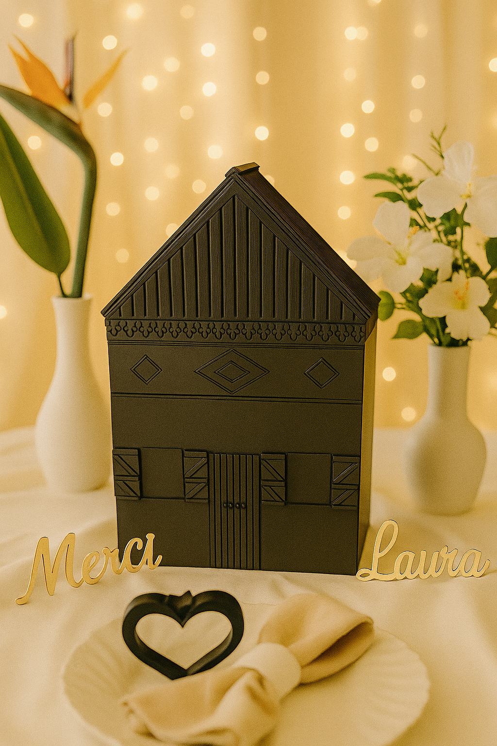Urne maison créole