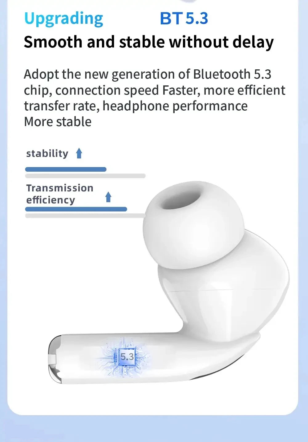 Écouteurs Bluetooth sans fil de marque Tideboom Pro 5 TWS Max, écouteurs intra-auriculaires de sport, casque antibruit pour iPhone et Android.