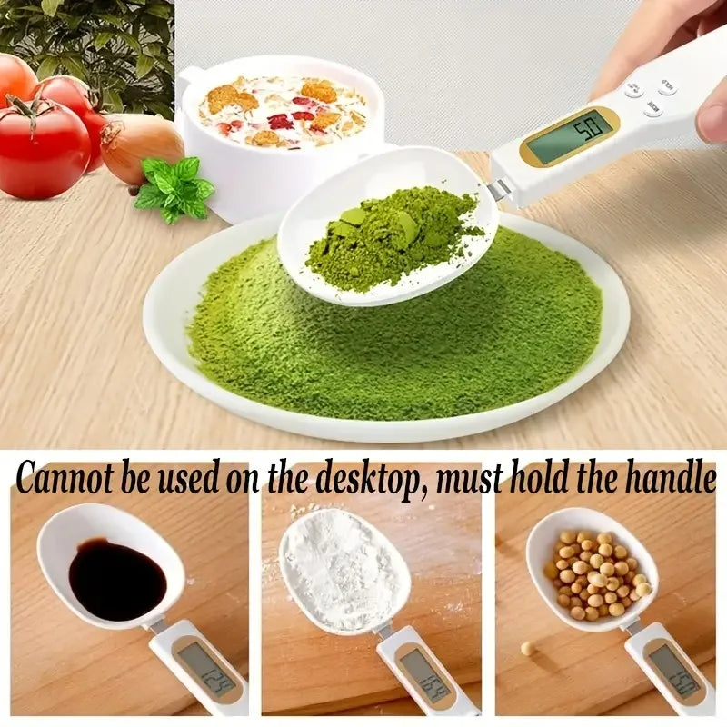 Cuillère Balance de Cuisine Digitale – Écran LCD, Haute Précision 0.1g à 500g