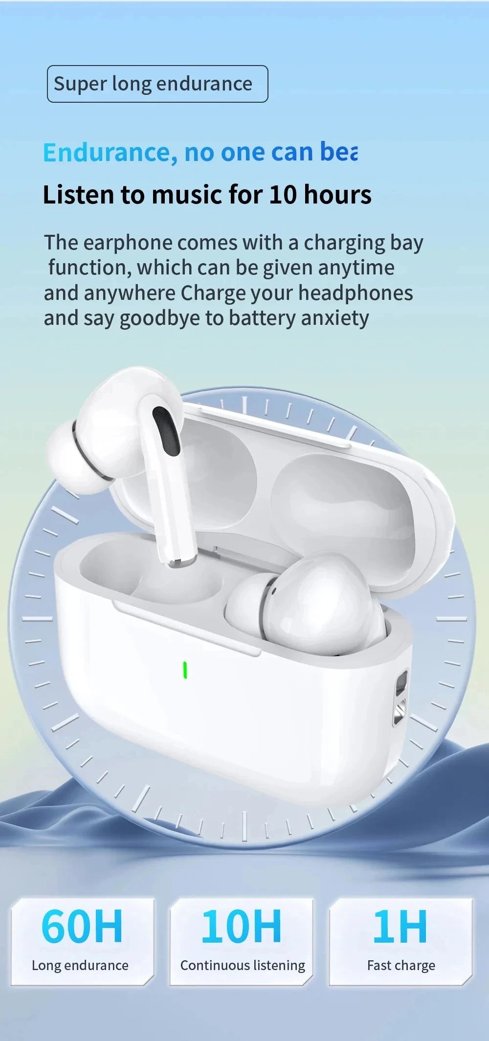Écouteurs Bluetooth sans fil de marque Tideboom Pro 5 TWS Max, écouteurs intra-auriculaires de sport, casque antibruit pour iPhone et Android.
