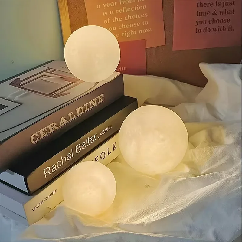 Lampe de lecture LED Moon Light Galaxy Light, veilleuse lunaire, cadeau d'anniversaire pour fille, garçon, enfant, décoration de chambre, éclairage intérieur