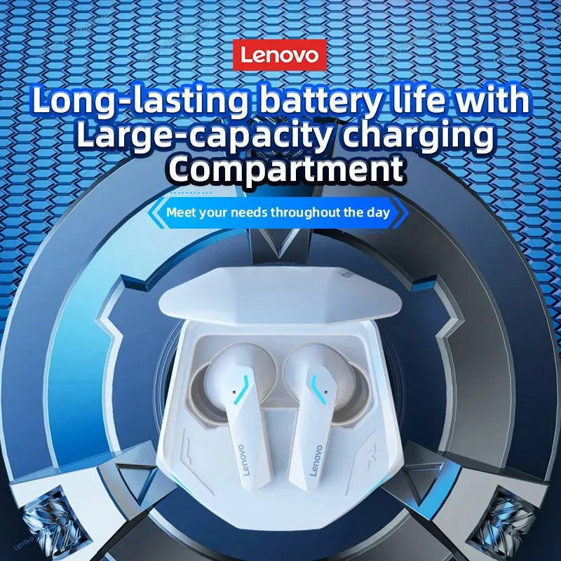 Écouteurs Sans Fil Lenovo GM2 Pro TWS – Bluetooth 5.3, avec Micro