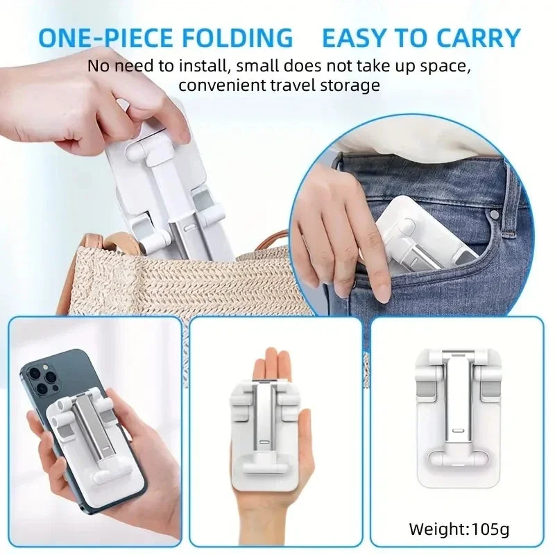 Support Téléphone & Tablette Pliable – Réglable & Flexible