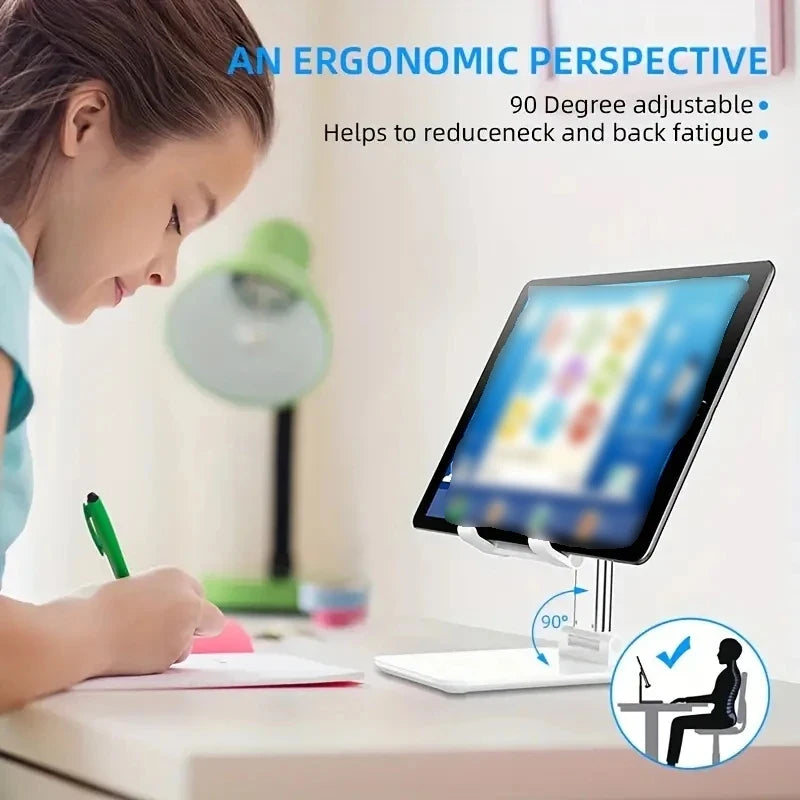 Support Téléphone & Tablette Pliable – Réglable & Flexible