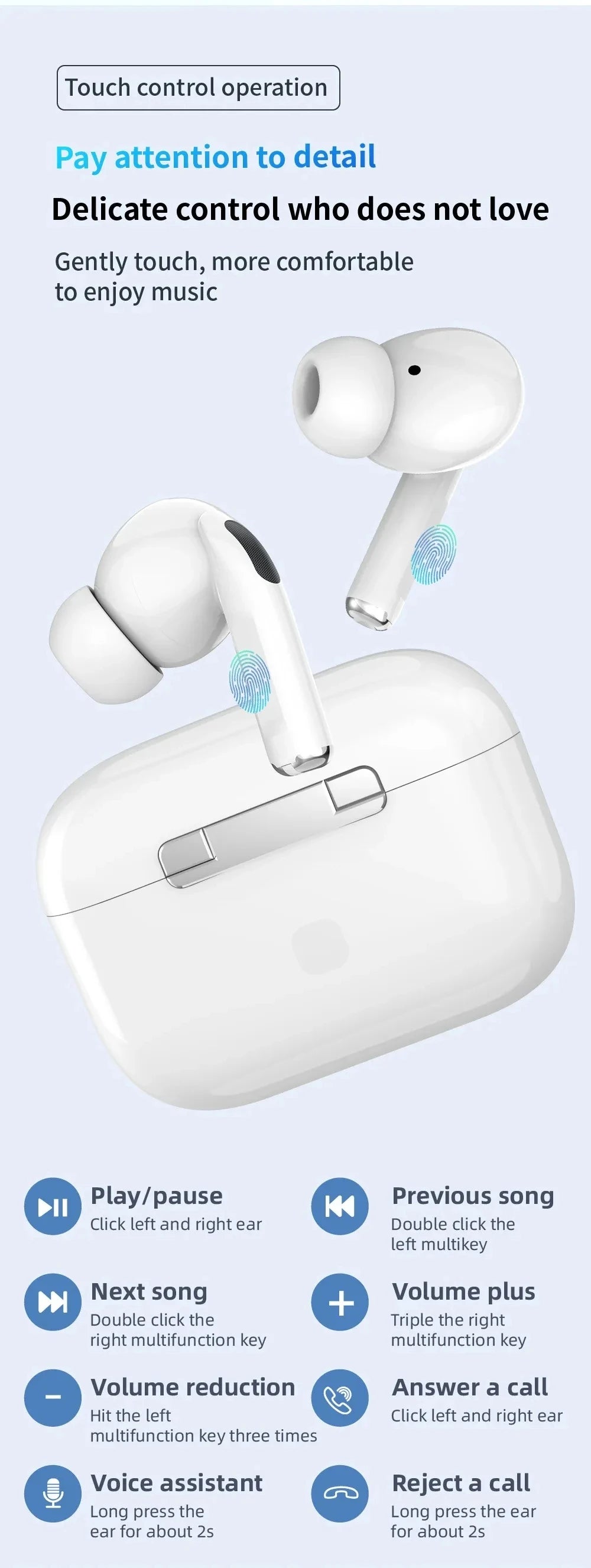 Écouteurs Bluetooth sans fil de marque Tideboom Pro 5 TWS Max, écouteurs intra-auriculaires de sport, casque antibruit pour iPhone et Android.