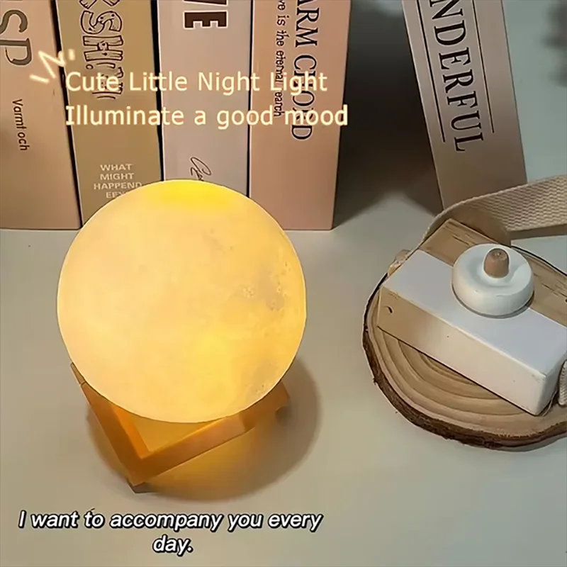 Lampe de lecture LED Moon Light Galaxy Light, veilleuse lunaire, cadeau d'anniversaire pour fille, garçon, enfant, décoration de chambre, éclairage intérieur