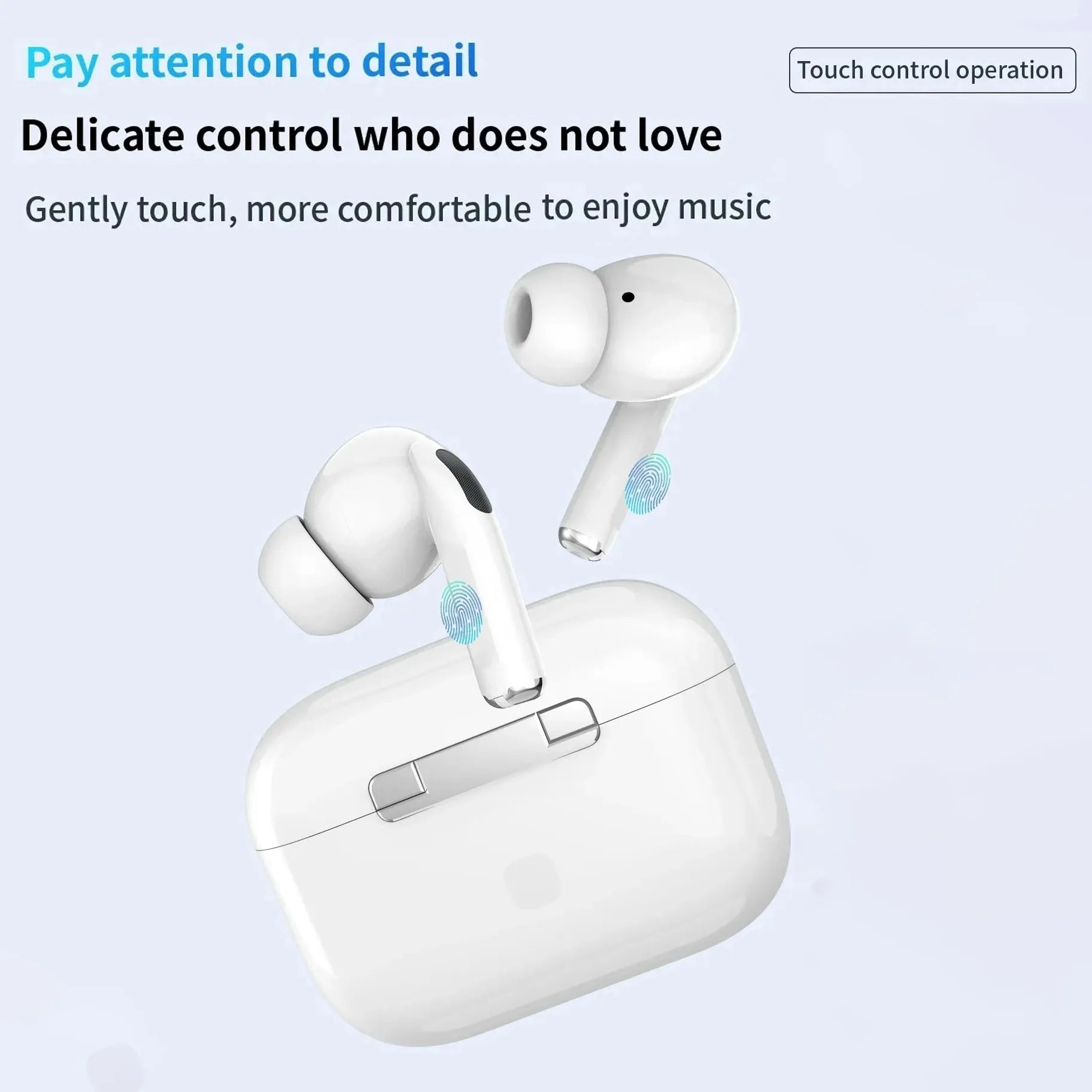 Écouteurs Bluetooth sans fil de marque Tideboom Pro 5 TWS Max, écouteurs intra-auriculaires de sport, casque antibruit pour iPhone et Android.