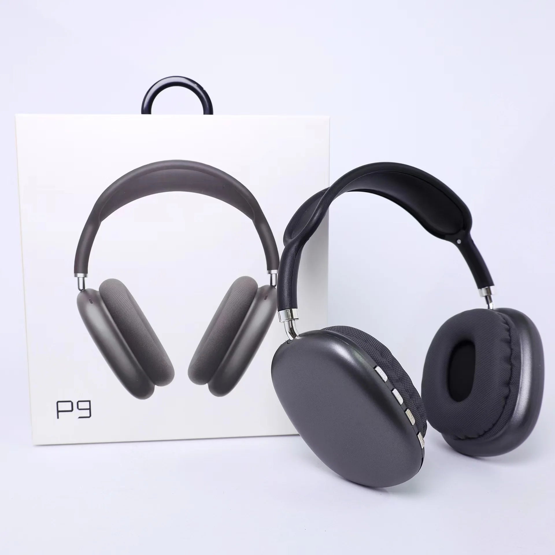 Casque audio Bluetooth sans fil P9 pour jeux et sports de plein air, avec micro et réduction du bruit.