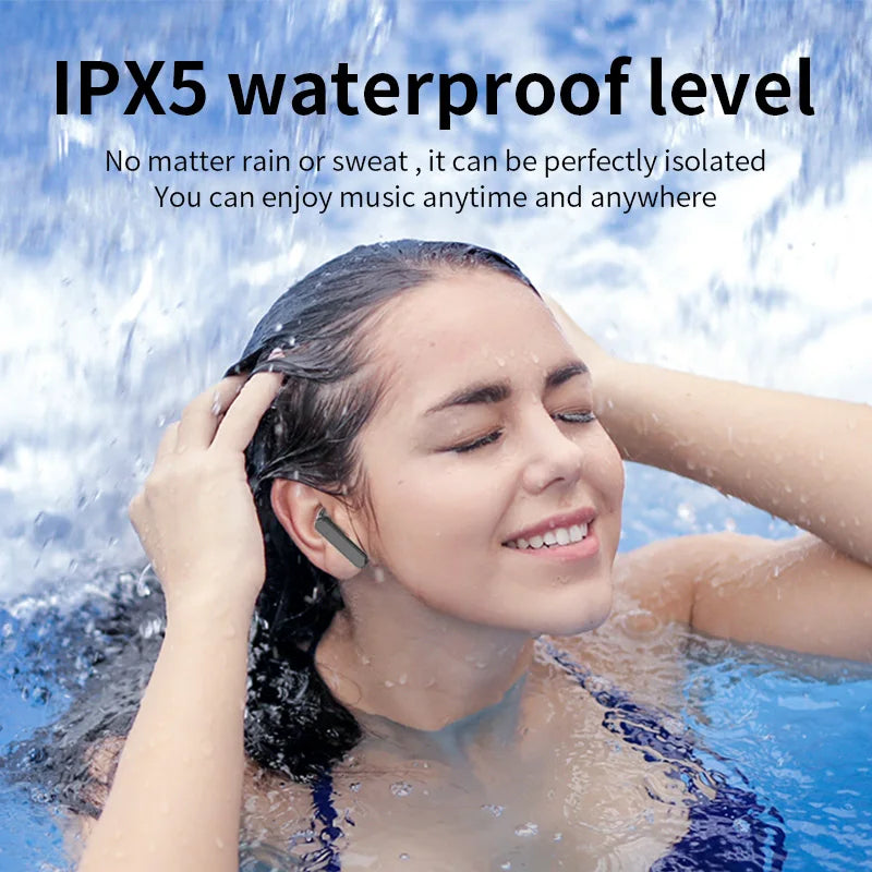 Écouteurs sans fil Bluetooth 5.2, grande autonomie, avec intégré la réduction du bruit.