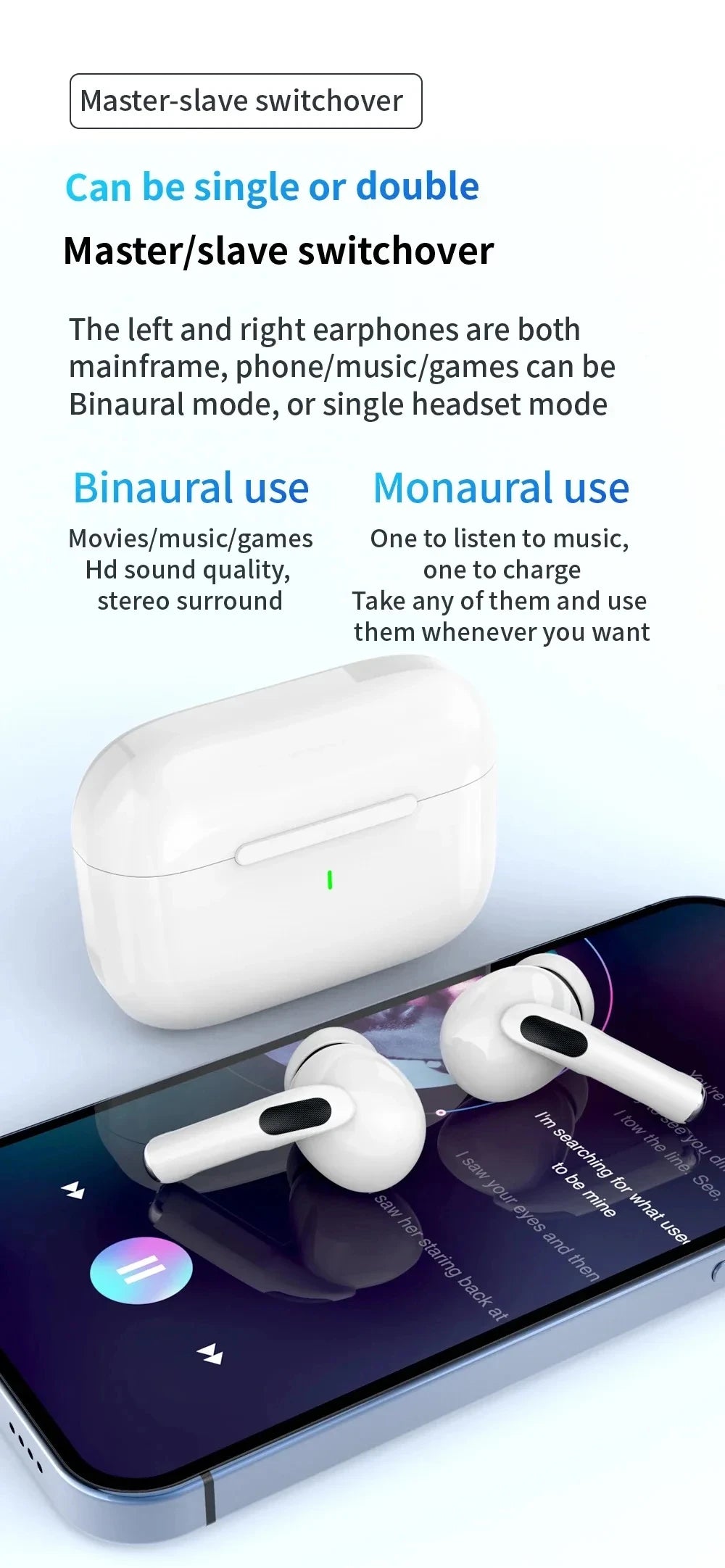 Écouteurs Bluetooth sans fil de marque Tideboom Pro 5 TWS Max, écouteurs intra-auriculaires de sport, casque antibruit pour iPhone et Android.