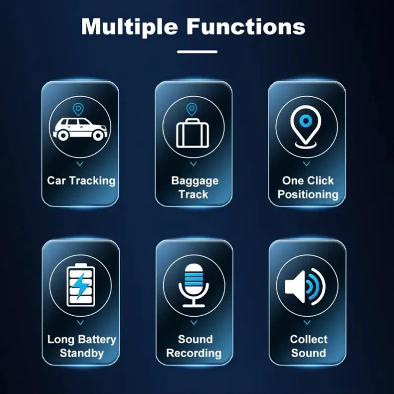 Micro traceur GPS magnétique, suivi antivol en temps réel pour véhicule et moto, mini GPS de positionnement anti-perte.