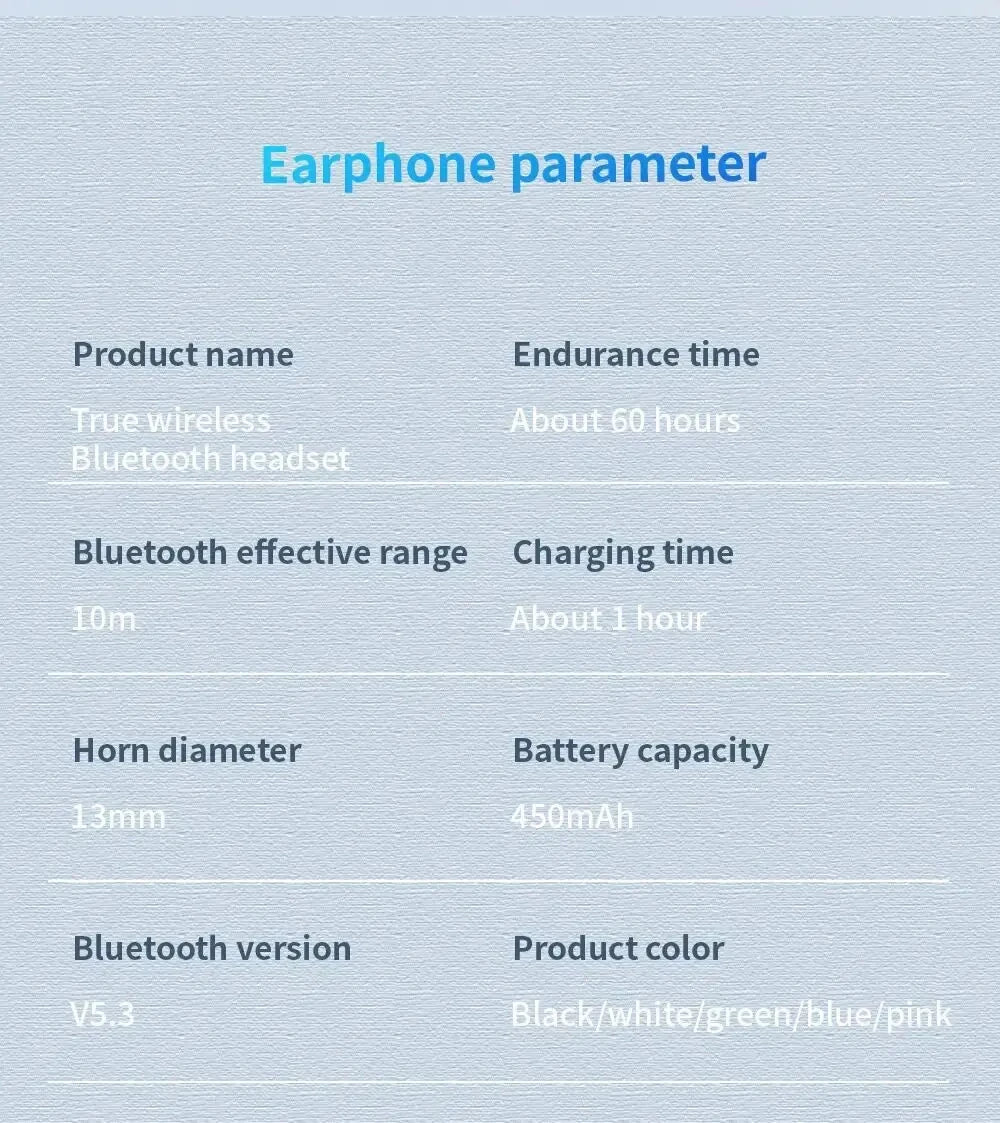 Écouteurs Bluetooth sans fil de marque Tideboom Pro 5 TWS Max, écouteurs intra-auriculaires de sport, casque antibruit pour iPhone et Android.