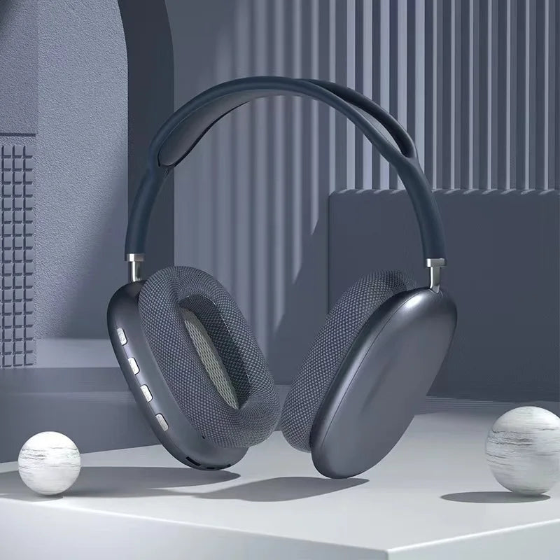 Casque audio Bluetooth sans fil P9 pour jeux et sports de plein air, avec micro et réduction du bruit.