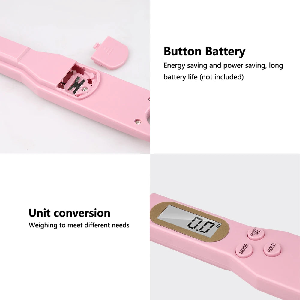 Cuillère Balance de Cuisine Digitale – Écran LCD, Haute Précision 0.1g à 500g