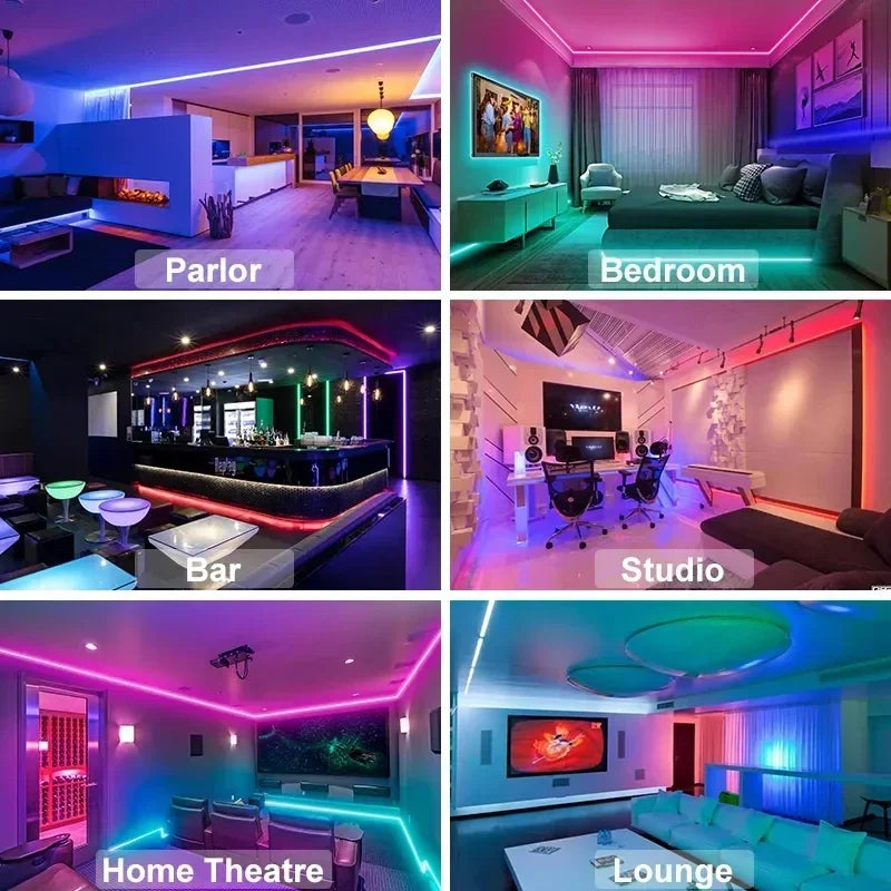 Bande Lumineuse à LED flexible avec branchement USB , application pour changer les couleurs