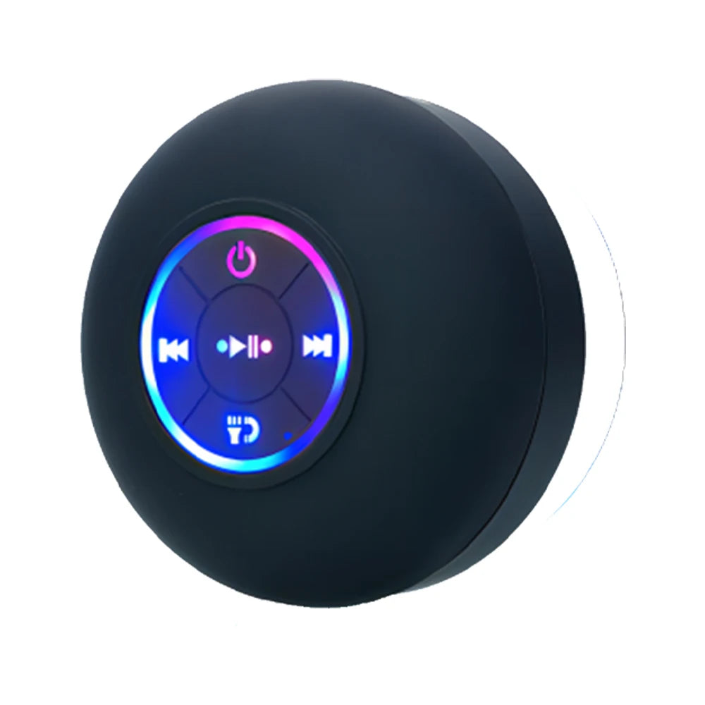Enceinte Bluetooth Portable Sans Fil – Étanche IPX4 avec Ventouse XXL & LED