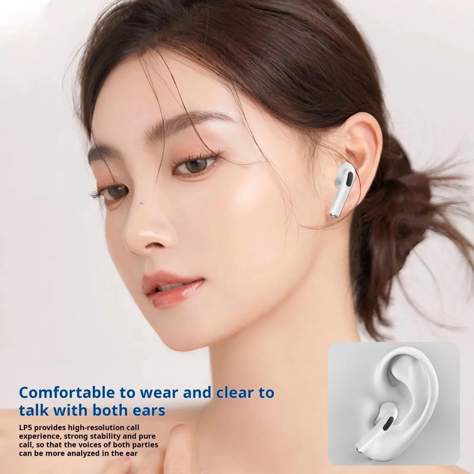 Écouteurs Bluetooth sans fil de marque Tideboom Pro 5 TWS Max, écouteurs intra-auriculaires de sport, casque antibruit pour iPhone et Android.