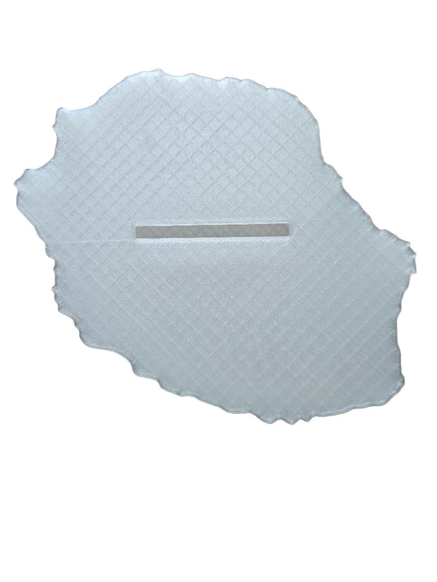 Tirelire carte de la Réunion.