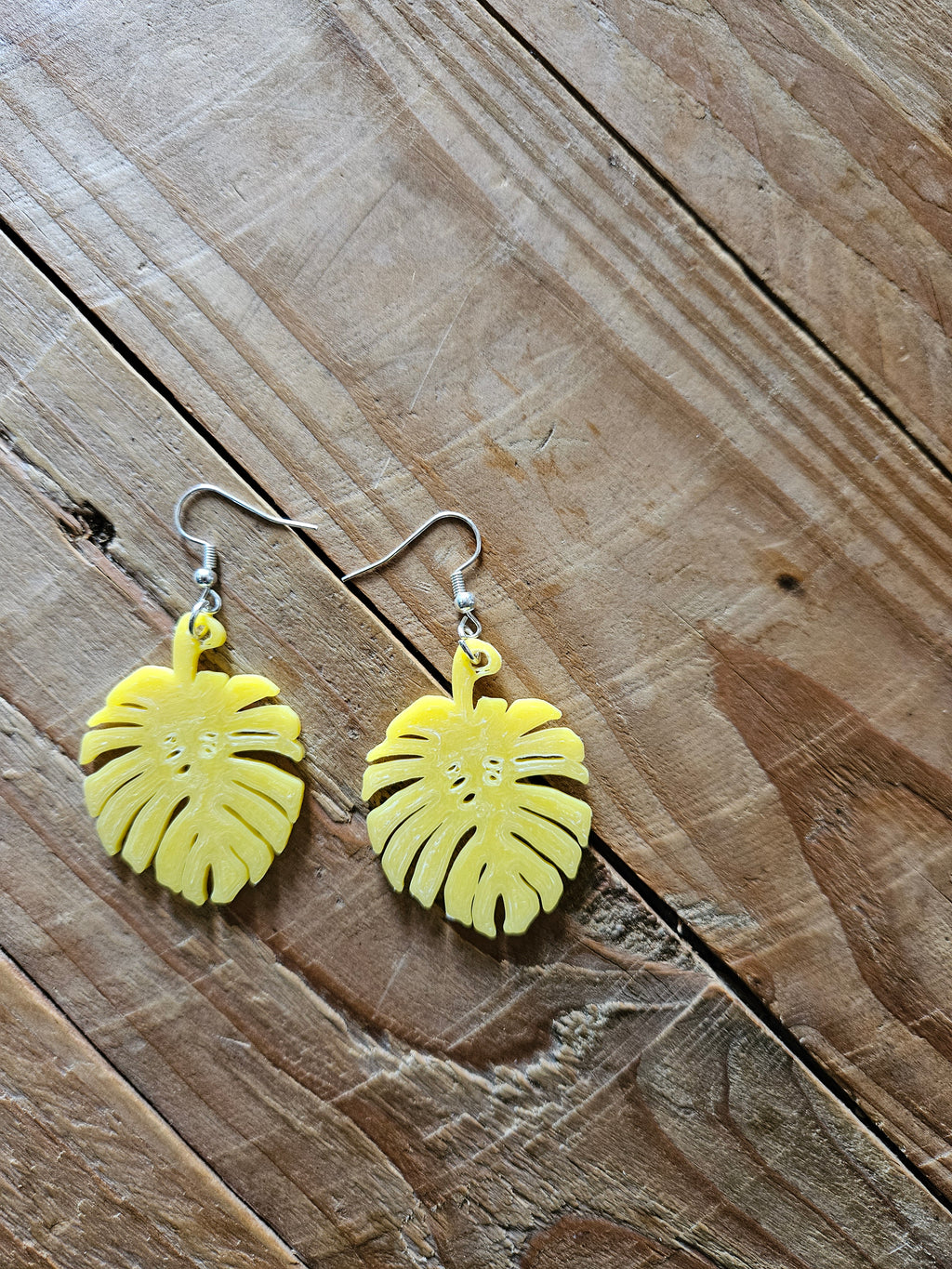 Boucles d'oreilles Monstera
