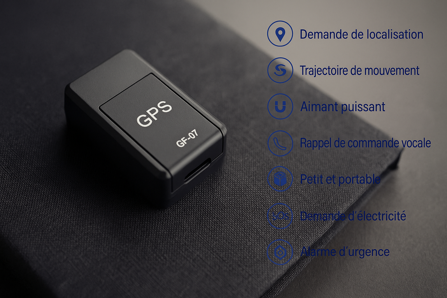 Micro traceur GPS magnétique, suivi antivol en temps réel pour véhicule et moto, mini GPS de positionnement anti-perte.
