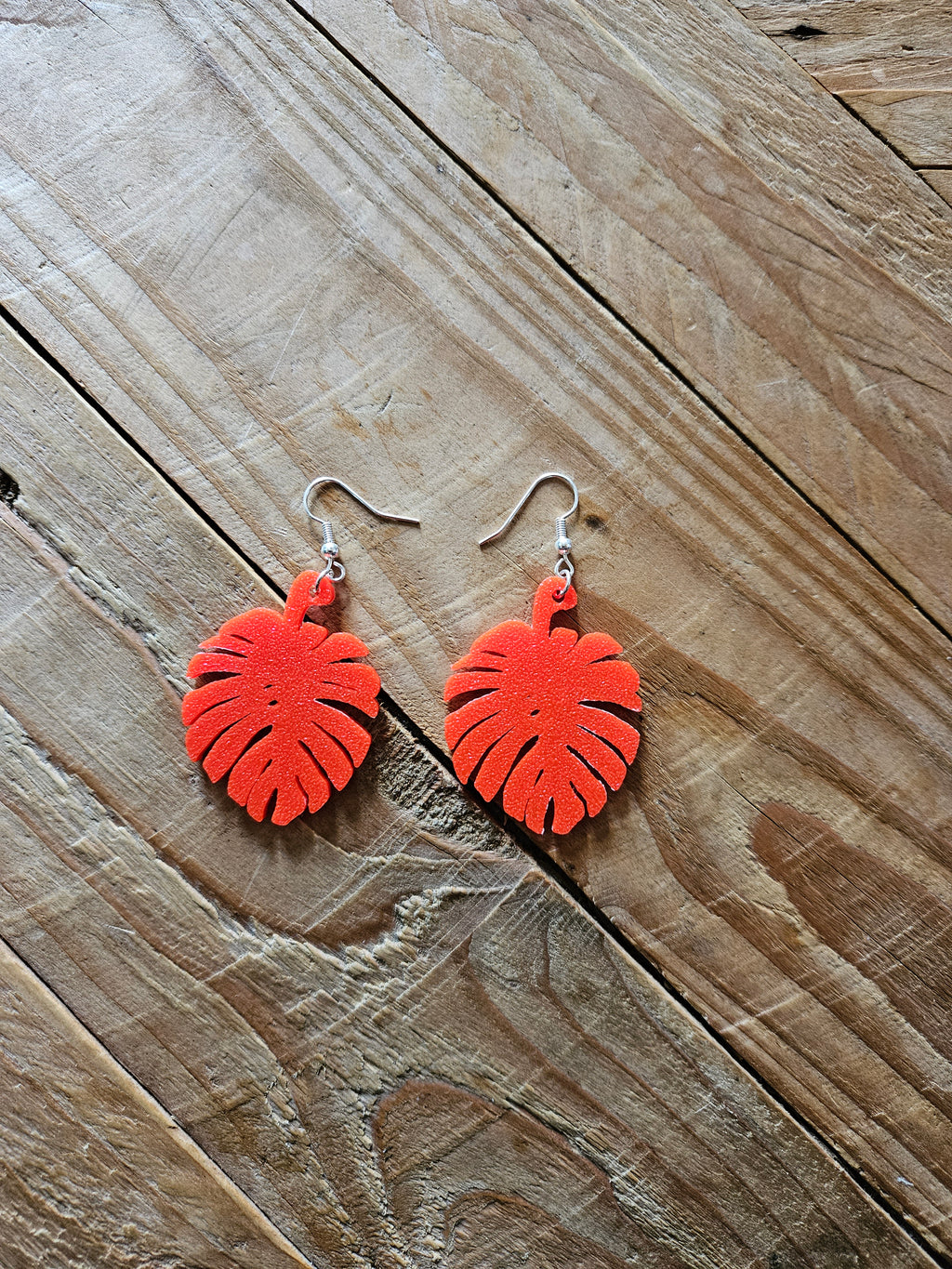 Boucles d'oreilles Monstera